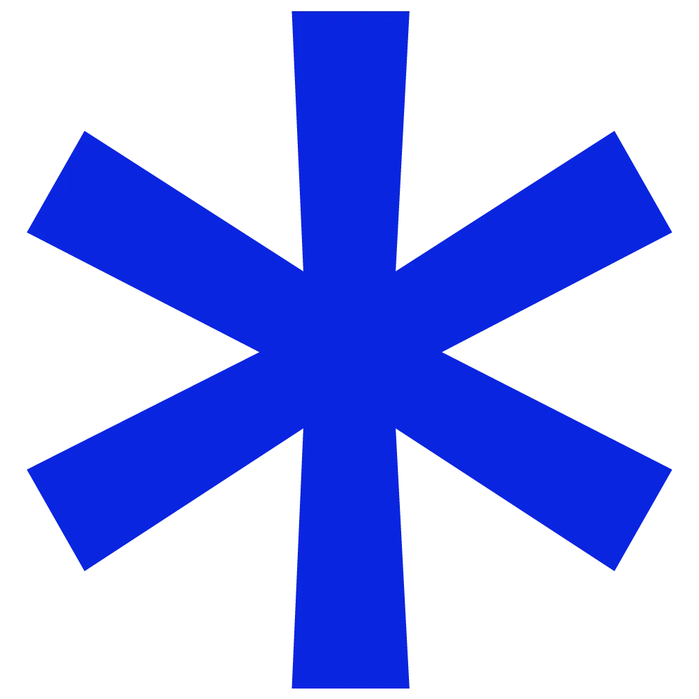 Asterisco Azul